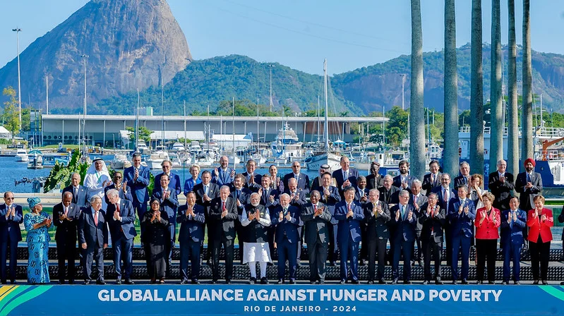 Foto oficial da reunião do G20 no Rio de Janeiro