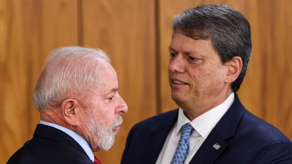 Foto: Marcelo Camargo/Agência Brasil O presidente Luiz Inácio Lula da Silva e o governador de São Paulo, Tarcísio de Freitas