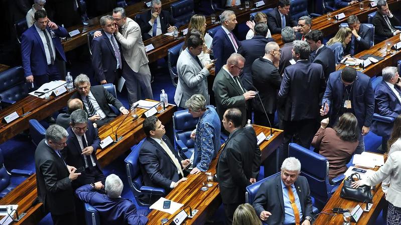 Sessão do Senado Federal deliberativa extraordinária.