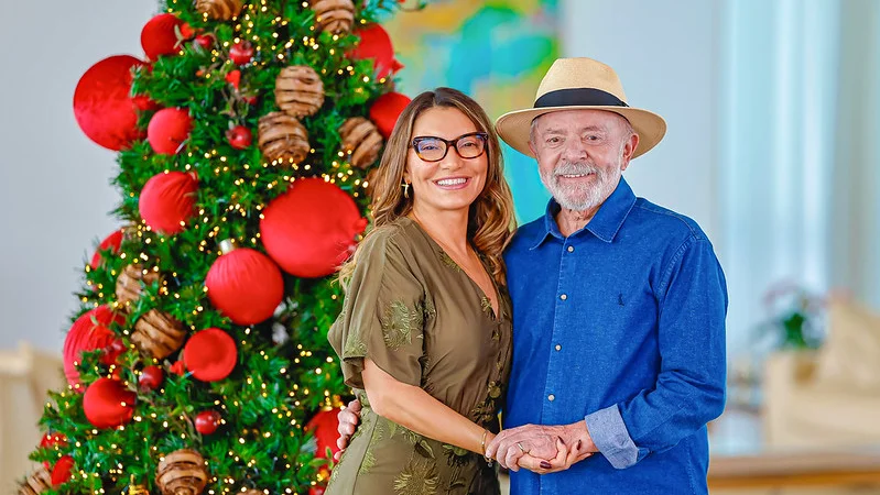 Primeira-Dama, Janja Lula da Silva e o Presidente da República, Luiz Inácio Lula da Silva