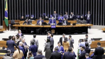 Sessão na Câmara dos Deputados