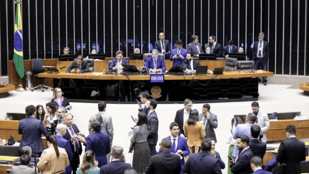 Sessão na Câmara dos Deputados