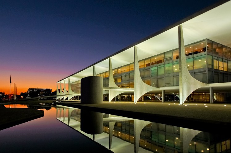 O Palácio do Planalto, sede do governo brasileiro