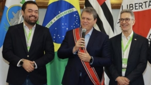 Cláudio Castro, Tarcísio de Freitas e Romeu Zema