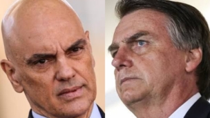 Alexandre de Moraes e Jair Bolsonaro
