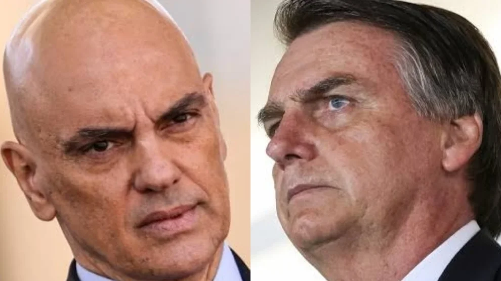 Alexandre de Moraes e Jair Bolsonaro