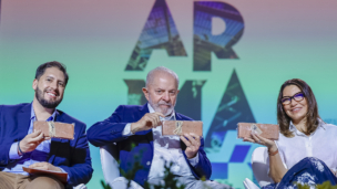 Lula e Janja na inauguração do Armazém da Utopia