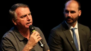 O Presidente de Honra do Partido Liberal, Jair Bolsonaro, Deputado Eduardo Bolsonaro