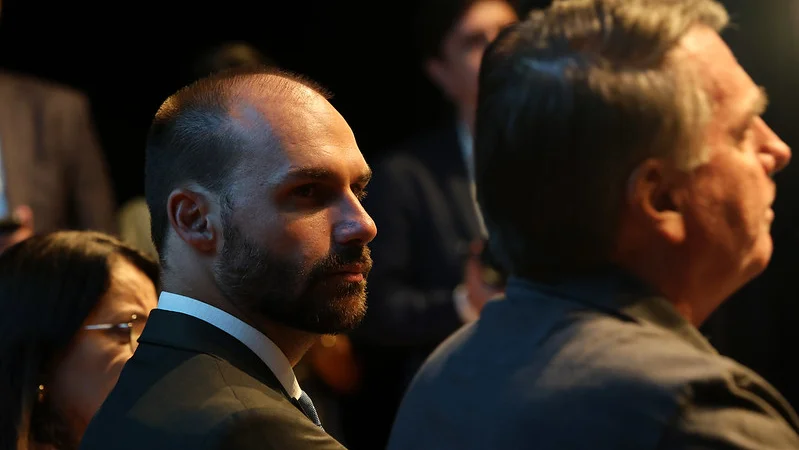 O Presidente de Honra do Partido Liberal, Jair Bolsonaro, Deputado Eduardo Bolsonaro