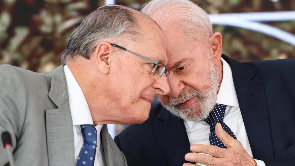 O vice-presidente Geraldo Alckmin e presidente Luiz Inácio Lula da Silva
