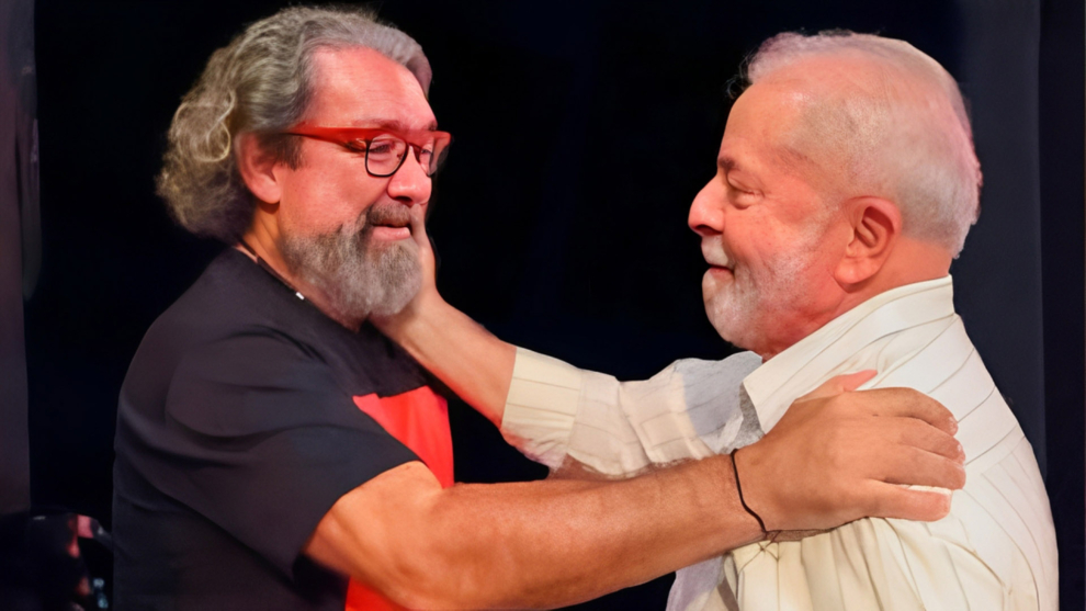 O advogado Antônio Carlos de Almeida Castro, conhecido como Kakay, com o presidente Lula