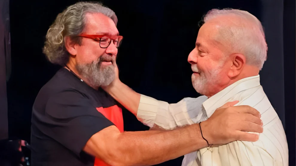 O advogado Antônio Carlos de Almeida Castro, conhecido como Kakay, com o presidente Lula