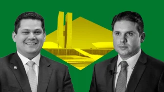 Davi Alcolumbre e Hugo Motta