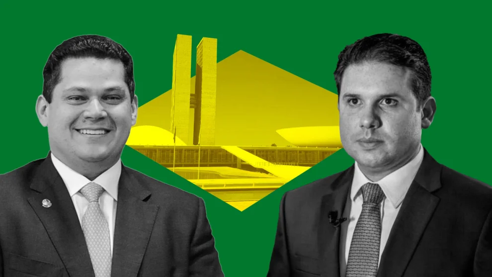 Davi Alcolumbre e Hugo Motta
