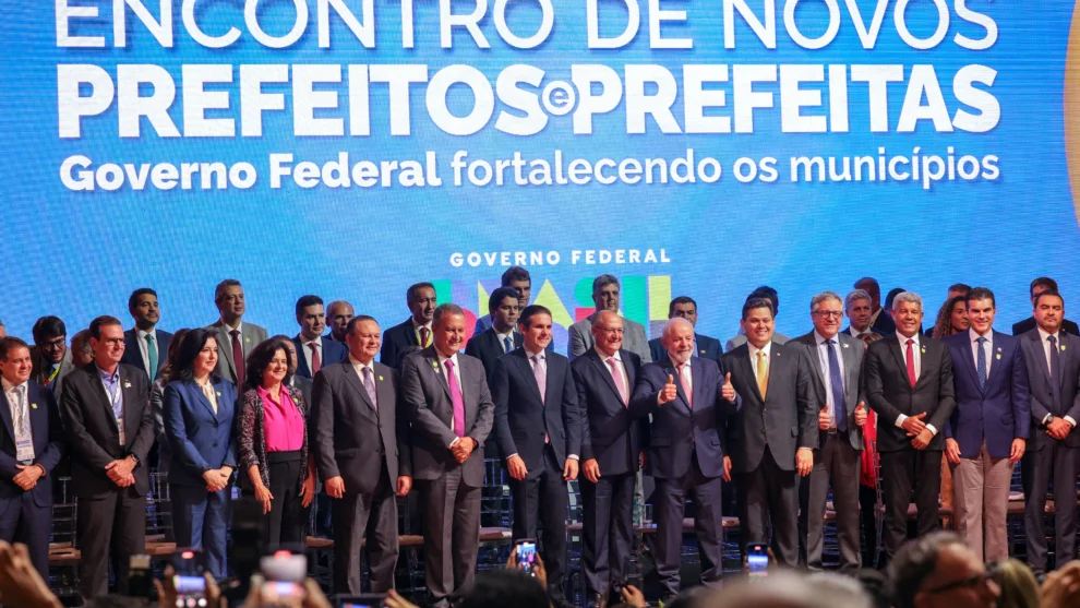 Presidente Luiz Inácio Lula Da Silva discursa na abertura do Encontro de Novos Prefeitos e Prefeitas