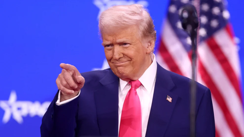 O presidente dos Estados Unidos da América, Donald Trump.