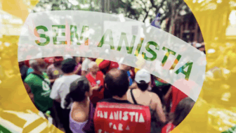 Manifestação contra a anistia em São Paulo