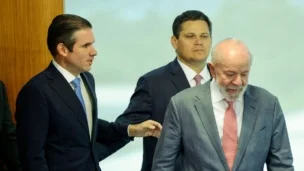 Hugo Motta, Davi Alcolumbre e Lula