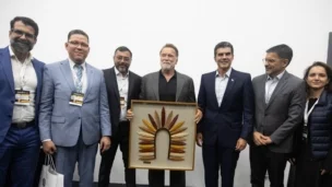 O encontro de Arnold Schwarzenegger com os governadores da Amazônia