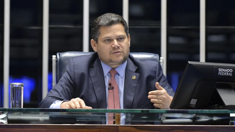 O presidente do Senado, Davi Alcolumbre
