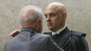Ministros Alexandre de Moraes e presidente Lula