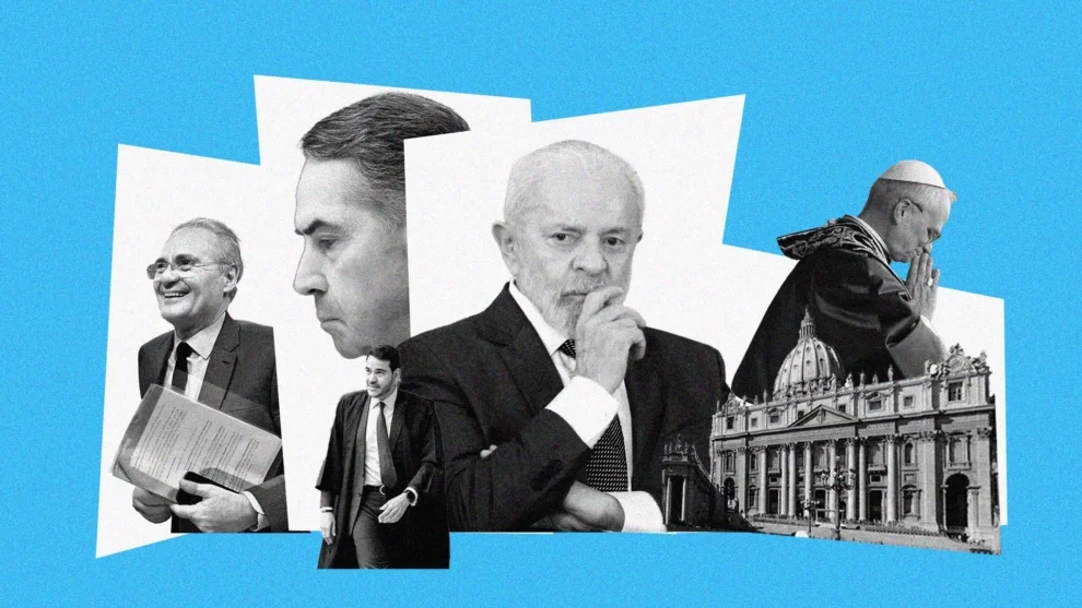 Renan Calheiros, Roberto Barroso, Jorge Messias, Papa Leão XIV, Lula