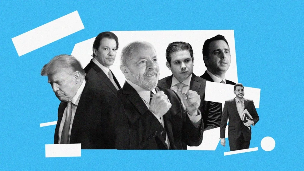 Donald Trump, Lula, Fernando Haddad, Hugo Motta, Rodrigo Pacheco, Jorge Messias