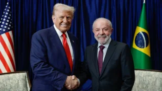 Presidente da República, Luís Inácio Lula da Silva, durante Encontro com o Presidente dos Estados Unidos, Donald Trump