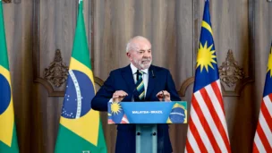 Foto: Ricardo Stuckert/PR Luiz Inácio Lula da Silva, durante entrevista coletiva em Kuala Lampur, Malásia