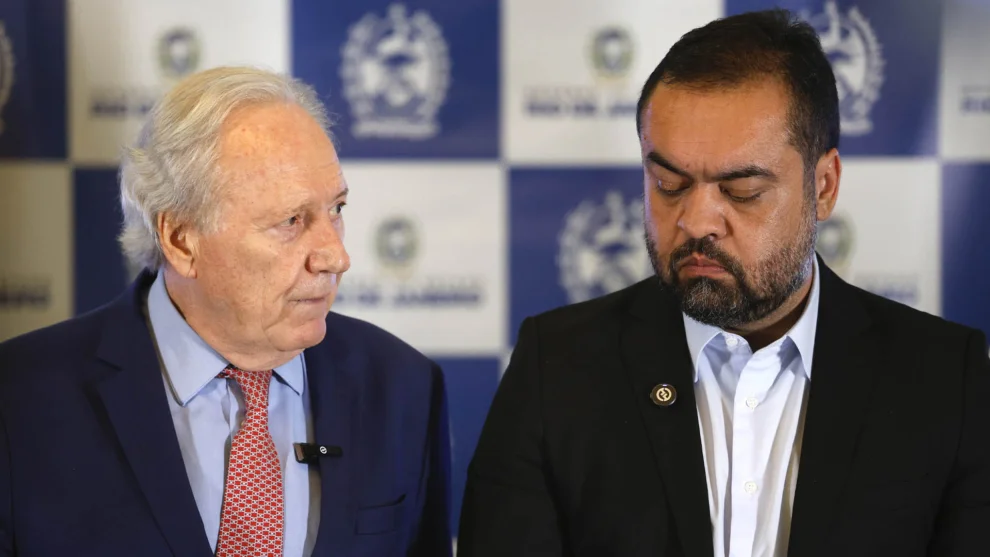Foto: Fernando Frazão/Agência Brasil Ministro da Justiça, Ricardo Lewandowski, juntamente com o governador do Rio de Janeiro, Cláudio Castro