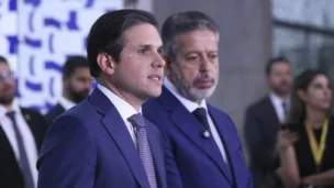 Presidente da Câmara dos Deputados, Hugo Motta e Dep. Arthur Lira