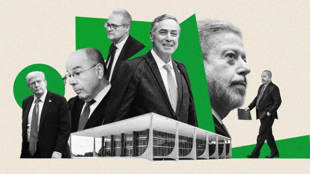 Donald Trump, Mauro Vieira, Roberto Barroso, Renan Calheiros, Arthur Lira, Lula