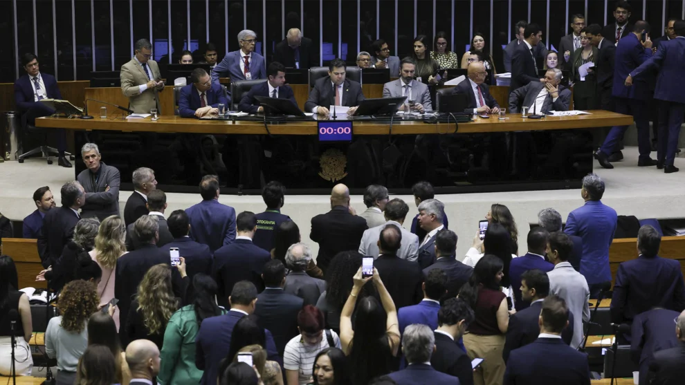 Presidentes, Hugo Motta e Davi Alcolumbre.