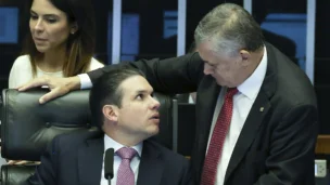 Deputado Federal José Guimarães e o Presidente da Câmara dos Deputados Hugo Motta