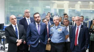 Ministro Alexandre de Moraes e Cláudio Castro, governador do Rio de Janeiro.