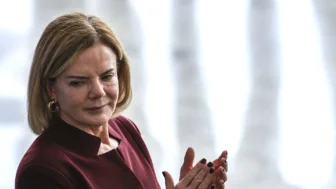 A ministra de Relações Institucionais, Gleisi Hoffmann