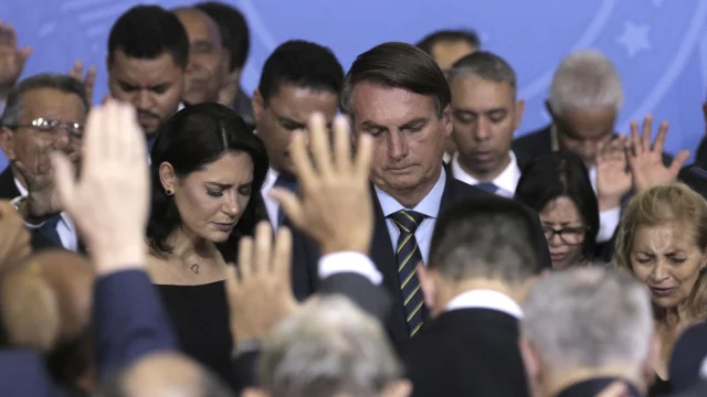 Presidente da República, Jair Bolsonaro e a Primeira-Dama Michelle Bolsonaro