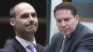 Dep. Delegado Ramagem e o Dep. Eduardo Bolsonaro