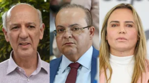 José Roberto Arruda, Ibaneis Rocha, Celina Leão