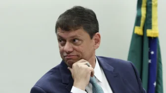 O governador de São Paulo, Tarcísio de Freitas.