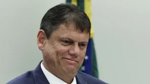 O governador de São Paulo, Tarcísio de Freitas.