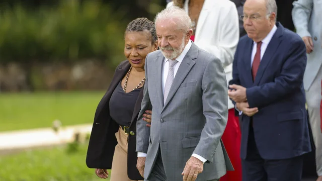 O Presidente Luiz Inácio Lula da Silva e Margareth Menezes Ministra da Cultura