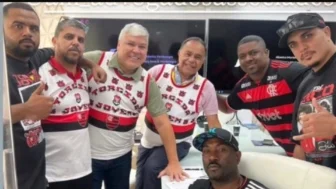 Siro Darlan com a diretoria da Torcida Jovem