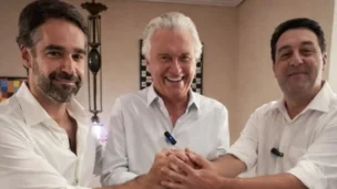 Os governadores Ronaldo Caiado (Goiás), Ratinho Júnior (Paraná) e Eduardo Leite (Rio Grande do Sul)