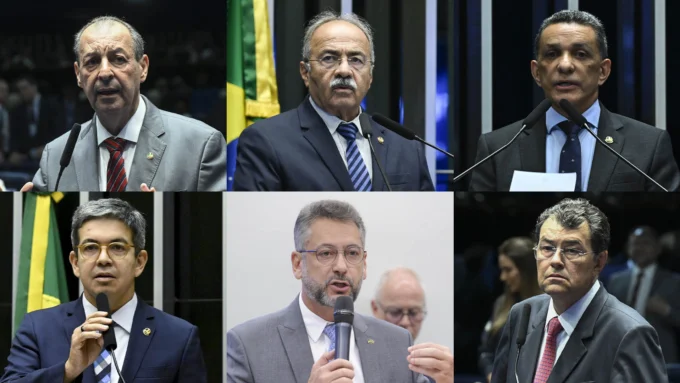 senador Omar Aziz (PSD-AM), senador Chico Rodrigues (PSB-RR), senador Mecias de Jesus (Republicanos-RR), senador Randolfe Rodrigues (PT-AP), Governo do Estado do Amapá, Clécio Luis, senador Eduardo Braga (MDB-AM)