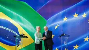 Lula se encontra com Úrsula Von Der Leyen