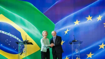 Lula se encontra com Úrsula Von Der Leyen