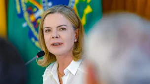 A ministra de Relações Institucionais, Gleisi Hoffmann