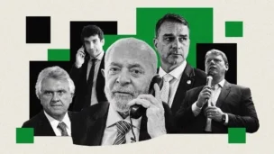Lula, Ronaldo Caiado, Gabriel Galípolo, Flávio Bolsonaro, Tarcísio de Freitas