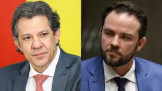 O ministro interino da Fazenda, Dario Durigan e o ministro da Fazenda, Fernando Haddad